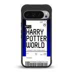 harry potter hogwarts boarding pass ticket back phone cover | glass case for google pixel 9 pro