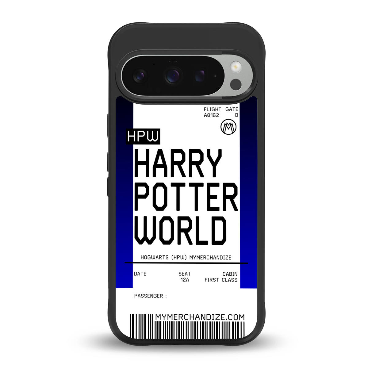 harry potter hogwarts boarding pass ticket back phone cover | glass case for google pixel 9 pro xl