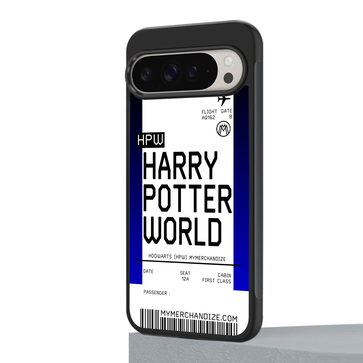harry potter hogwarts boarding pass ticket back phone cover | glass case for google pixel 9 pro xl