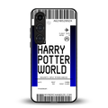 harry potter hogwarts boarding pass ticket back phone cover | glass case for samsung galaxy s25