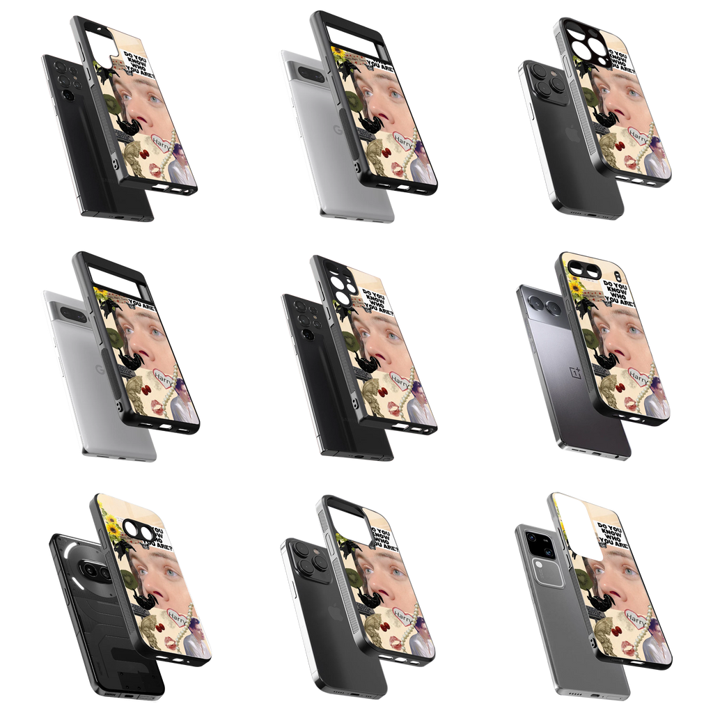 Durable Glass Back Mobile Case for iPhone, Samsung, OnePlus, Google Pixel, Redmi, Vivo, Oppo