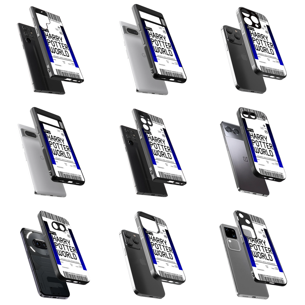 Durable Glass Back Mobile Case for iPhone, Samsung, OnePlus, Google Pixel, Redmi, Vivo, Oppo
