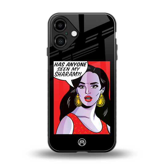 has anyone seen my sharam back phone cover | glass case for iphone 16 plus