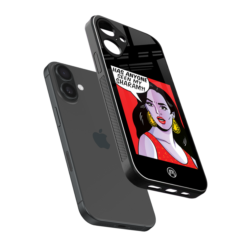 has anyone seen my sharam back phone cover | glass case for iphone 16 plus