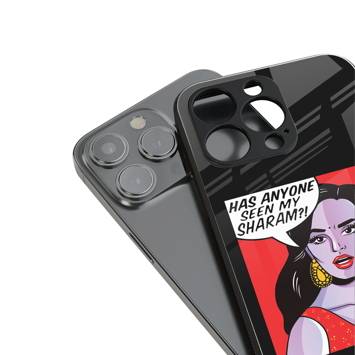 has anyone seen my sharam back phone cover | glass case for iphone 13 pro max