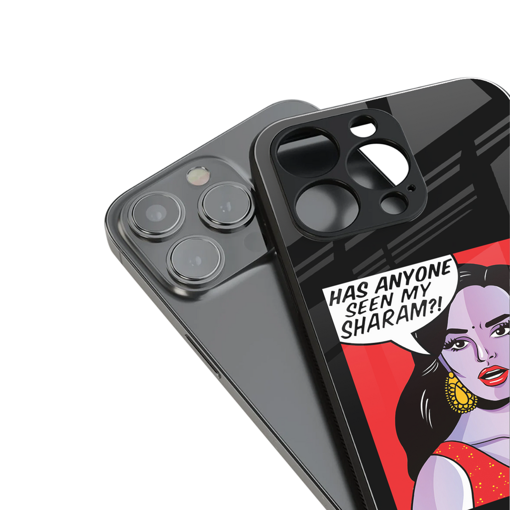 has anyone seen my sharam back phone cover | glass case for iphone 13 mini