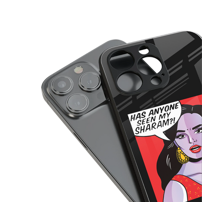 has anyone seen my sharam back phone cover | glass case for iphone 16 pro