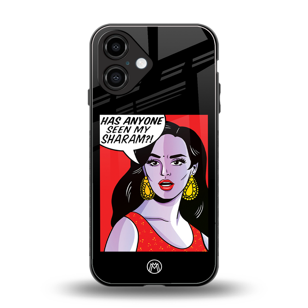 has anyone seen my sharam back phone cover | glass case for iphone 16