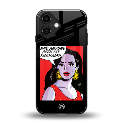 has anyone seen my sharam back phone cover | glass case for iphone 16