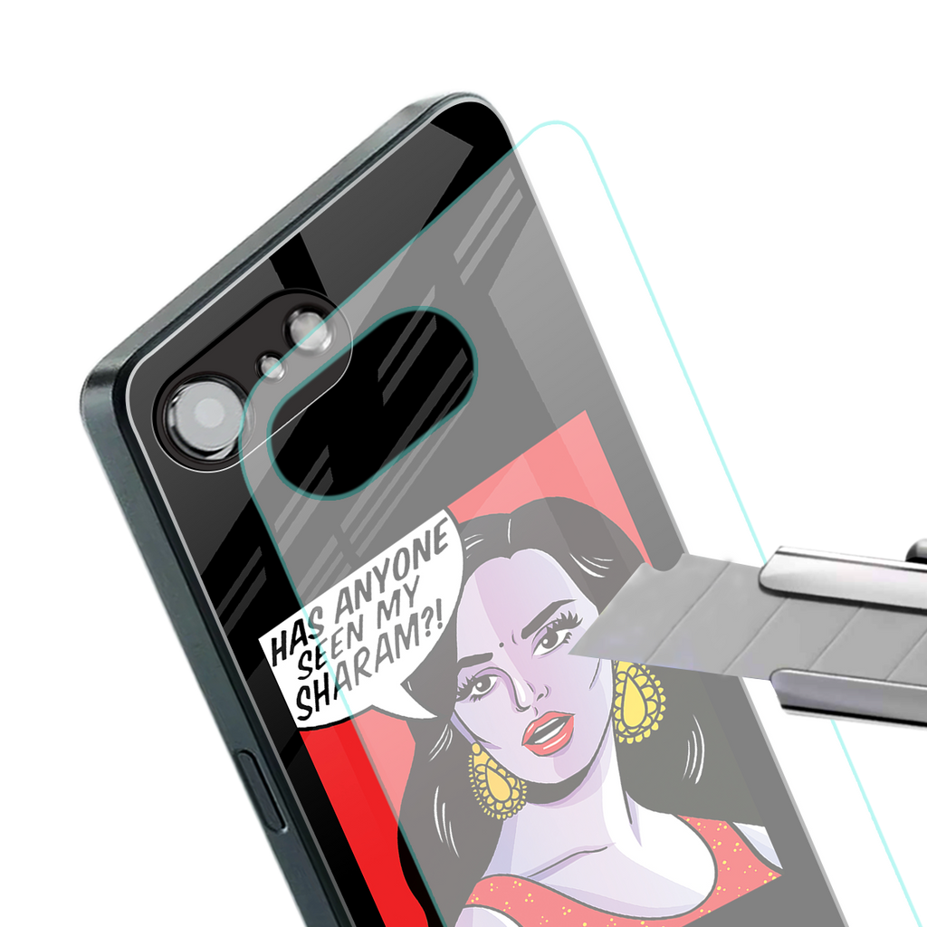 has anyone seen my sharam back phone cover | glass case for iphone 16e