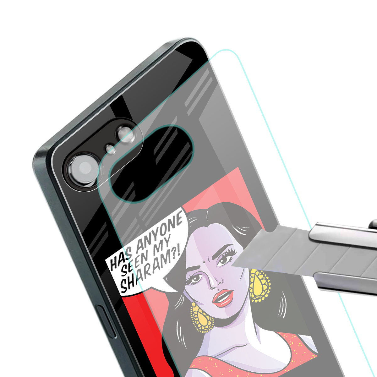 has anyone seen my sharam back phone cover | glass case for iphone 16e