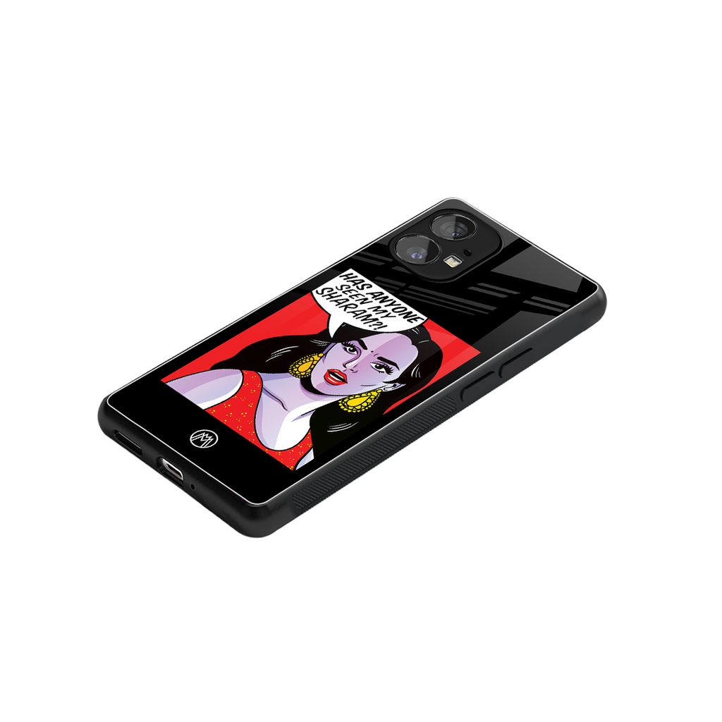 has anyone seen my sharam back phone cover | glass case for nothing phone 1