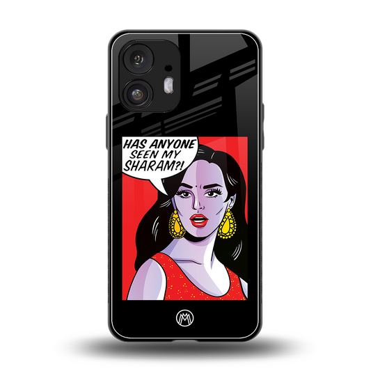 has anyone seen my sharam back phone cover | glass case for nothing phone 2
