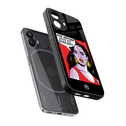 has anyone seen my sharam back phone cover | glass case for nothing phone 2