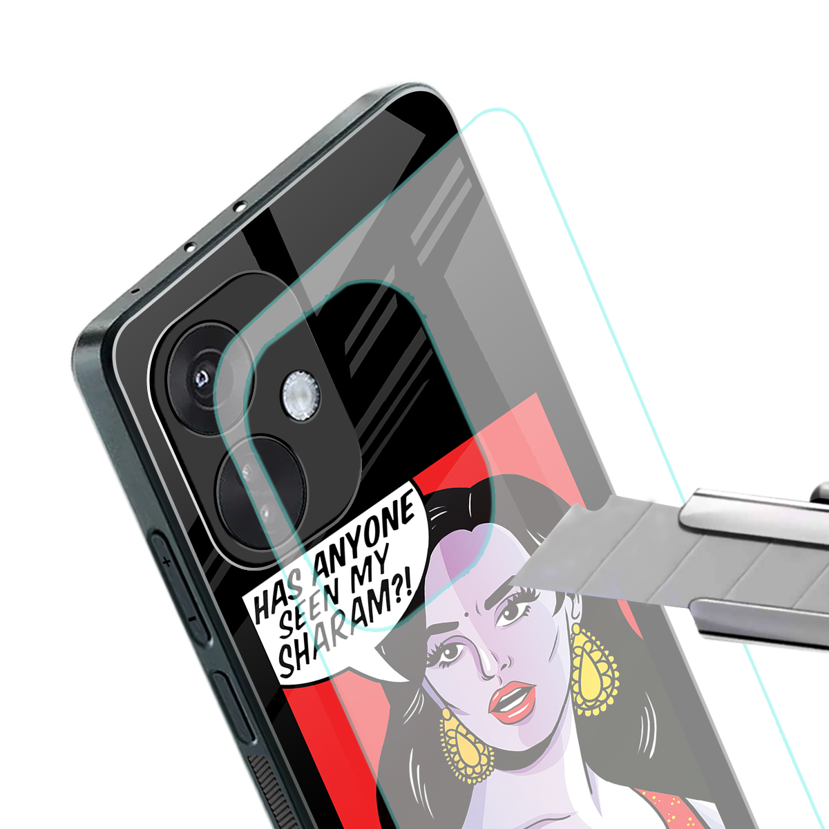 has anyone seen my sharam back phone cover | glass case for oneplus nord ce 3