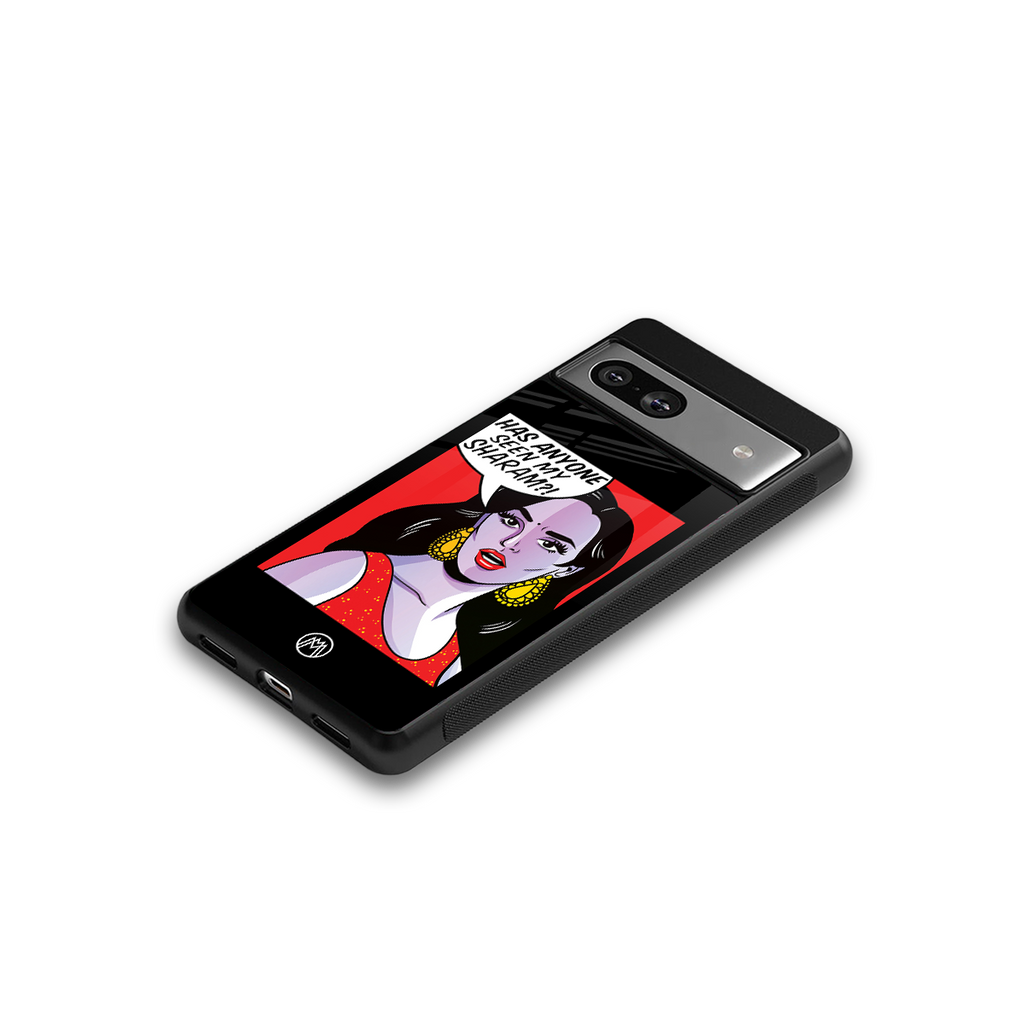 has anyone seen my sharam back phone cover | glass case for Google Pixel 7