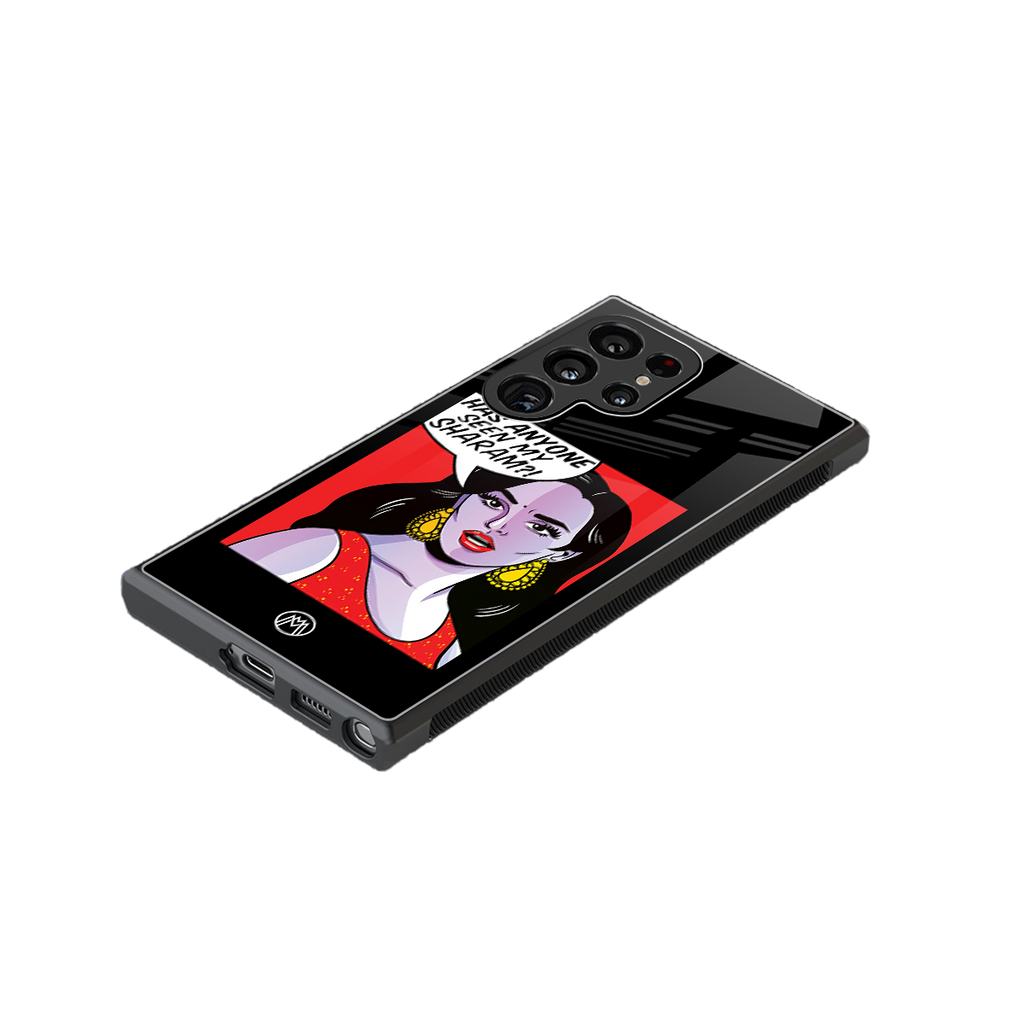 has anyone seen my sharam back phone cover | glass case for samsung galaxy s23 ultra