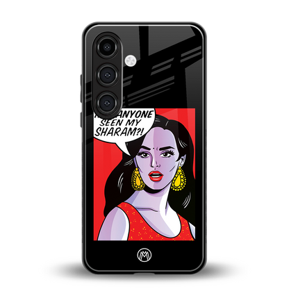 has anyone seen my sharam back phone cover | glass case for samsung galaxy s24 fe