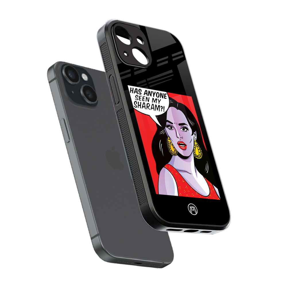 has anyone seen my sharam back phone cover | glass case for iphone 15