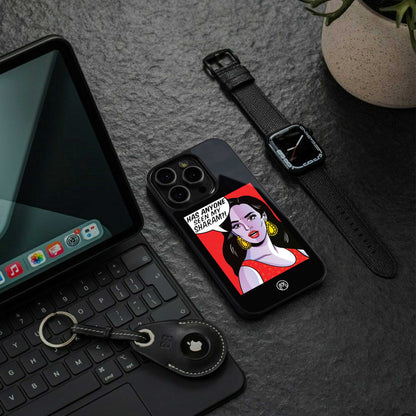 has anyone seen my sharam back phone cover | glass case for iphone 14 pro max