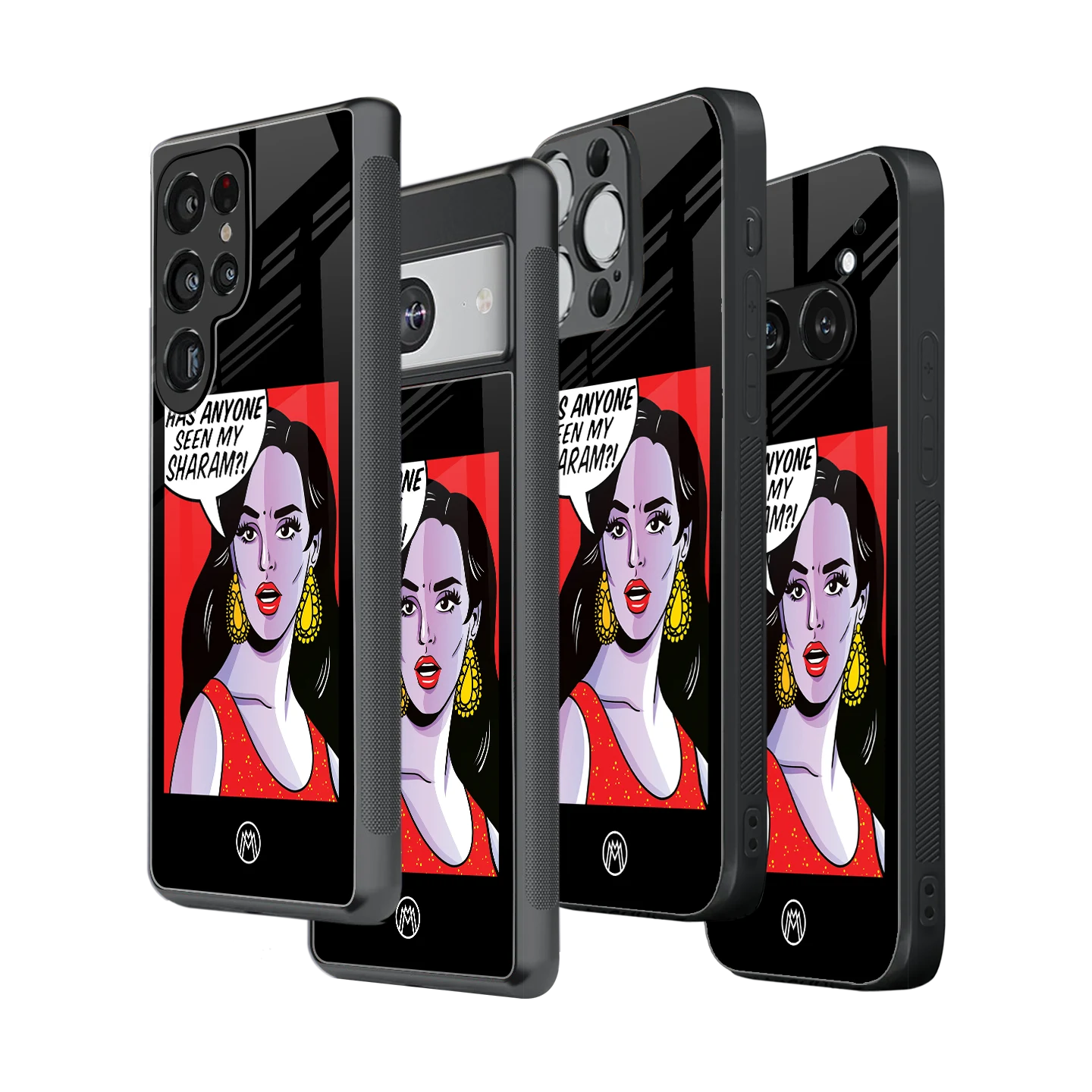 Stylish Glass Back Case for All Smartphones – iPhone, Samsung, OnePlus, Pixel, Redmi, Oppo, Vivo, Motorola