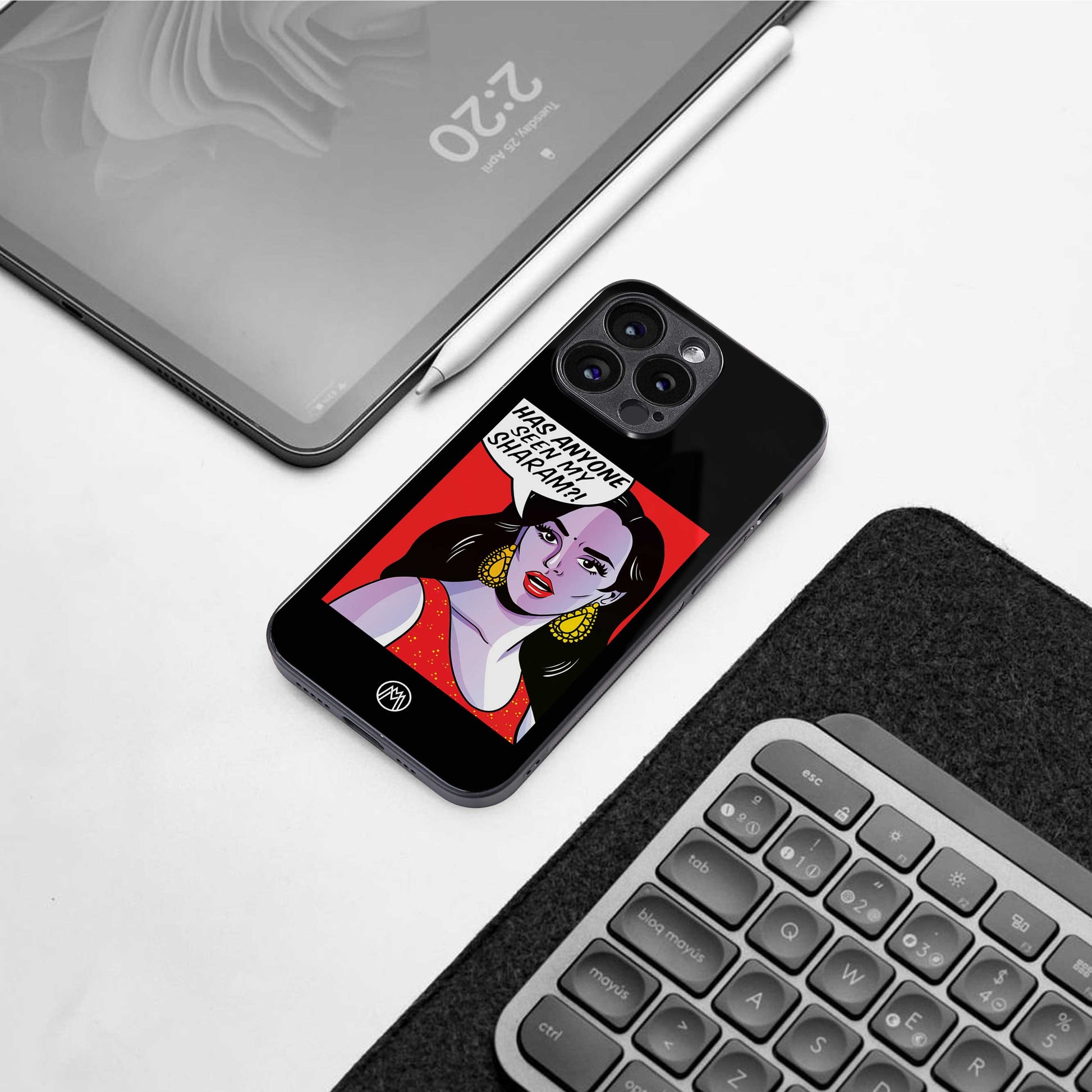 has anyone seen my sharam back phone cover | glass case for iphone 13 pro max