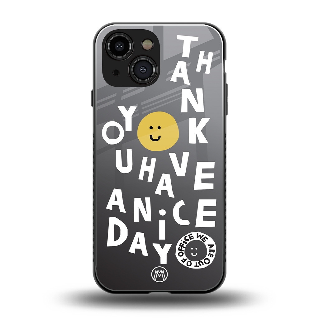 have a nice day back phone cover | glass case for iphone 13 mini