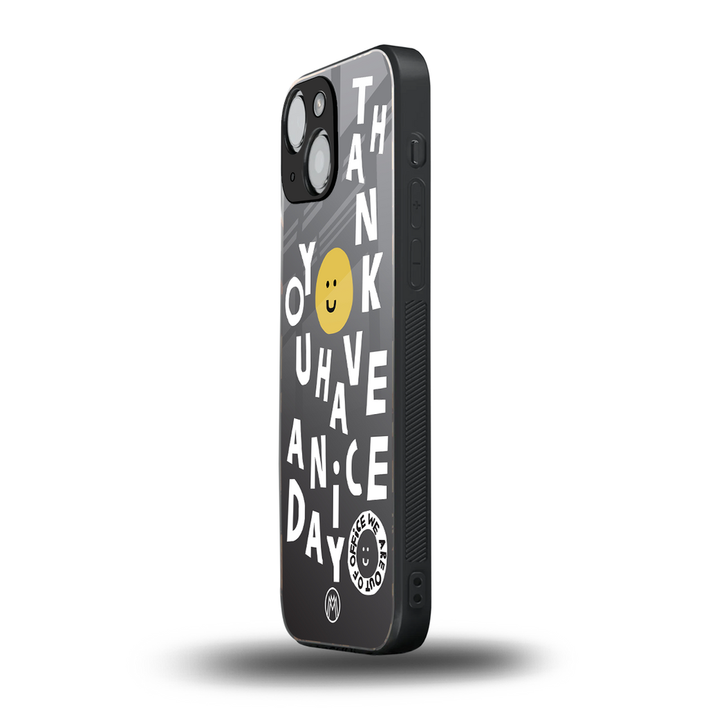 have a nice day back phone cover | glass case for iphone 13 mini