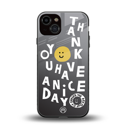 have a nice day back phone cover | glass case for iphone 13