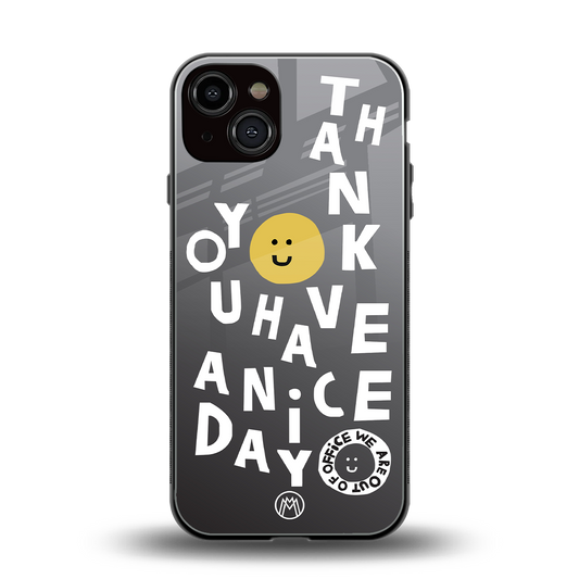 have a nice day back phone cover | glass case for iphone 13