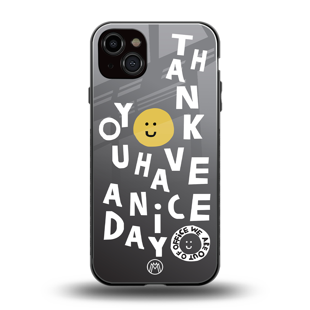 have a nice day back phone cover | glass case for iphone 14 plus