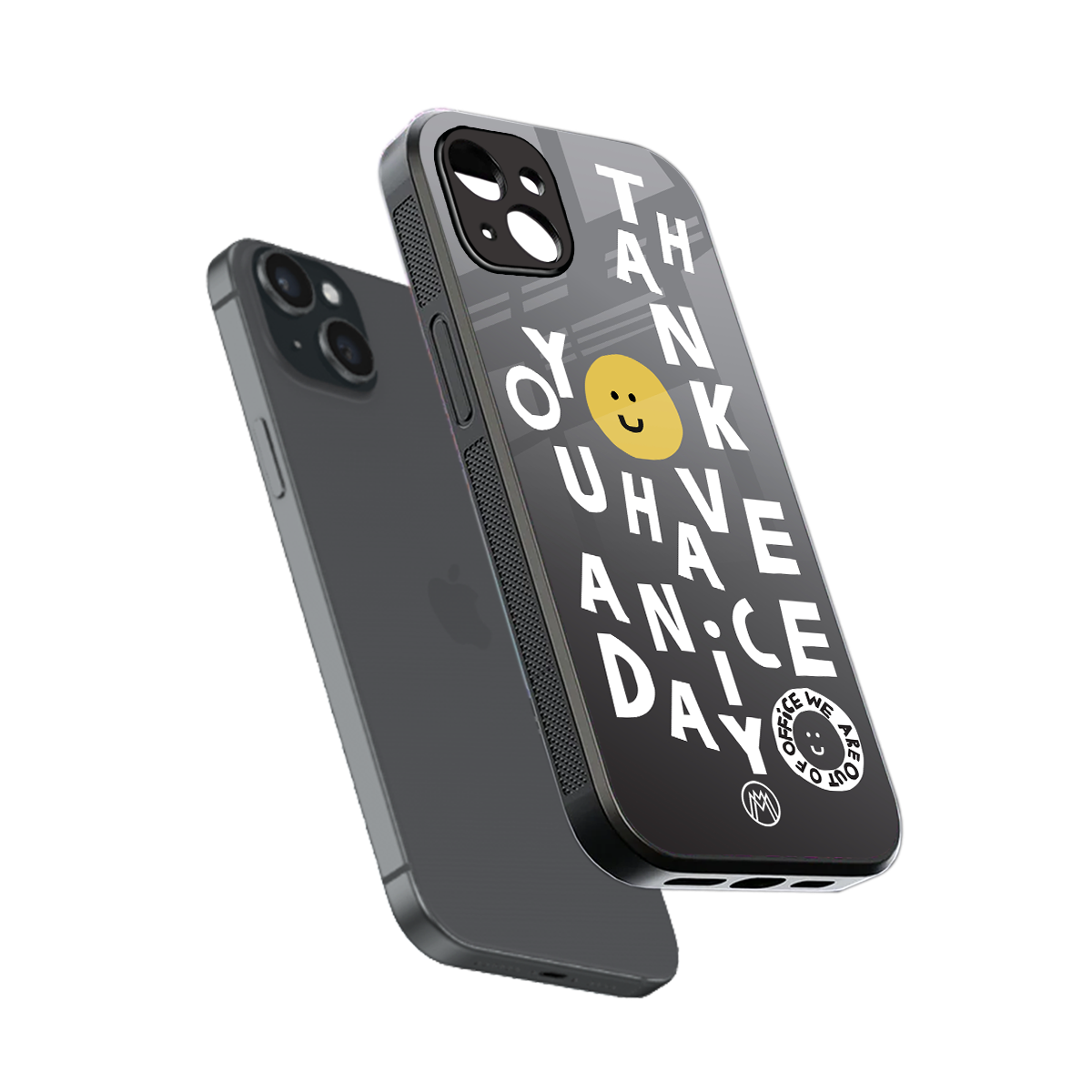 have a nice day back phone cover | glass case for iphone 14 plus