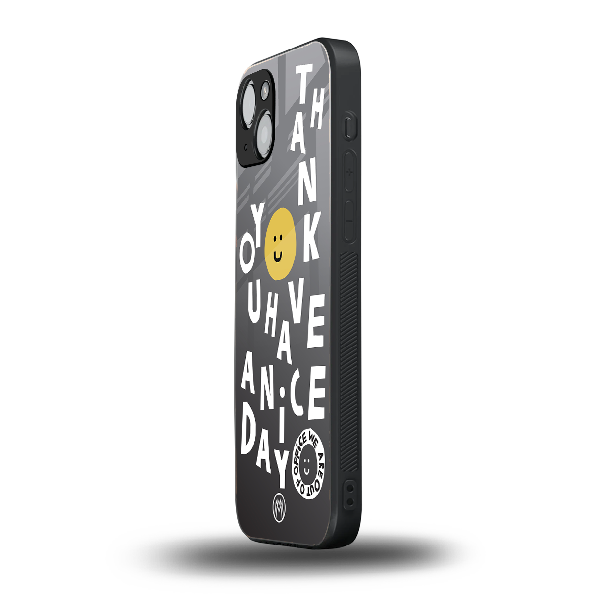 have a nice day back phone cover | glass case for iphone 14 plus