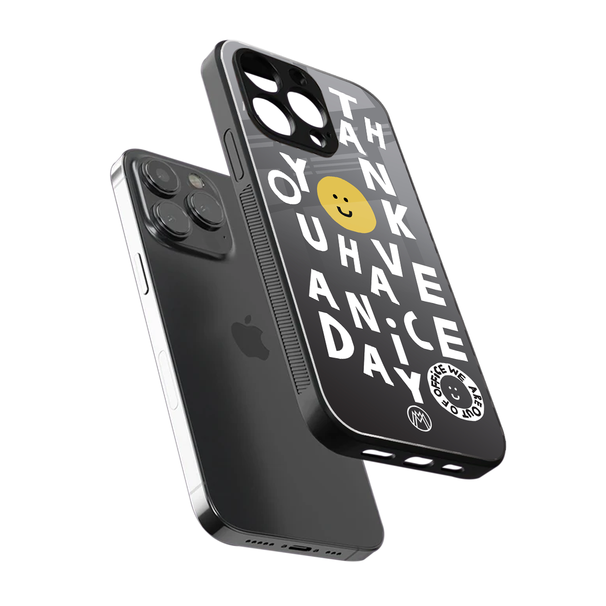 have a nice day back phone cover | glass case for iphone 14 pro max