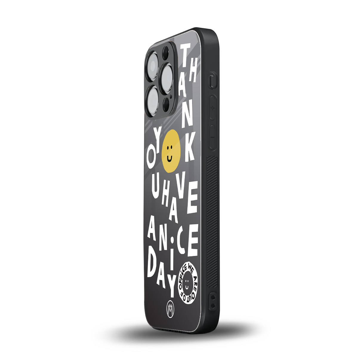 have a nice day back phone cover | glass case for iphone 15 pro