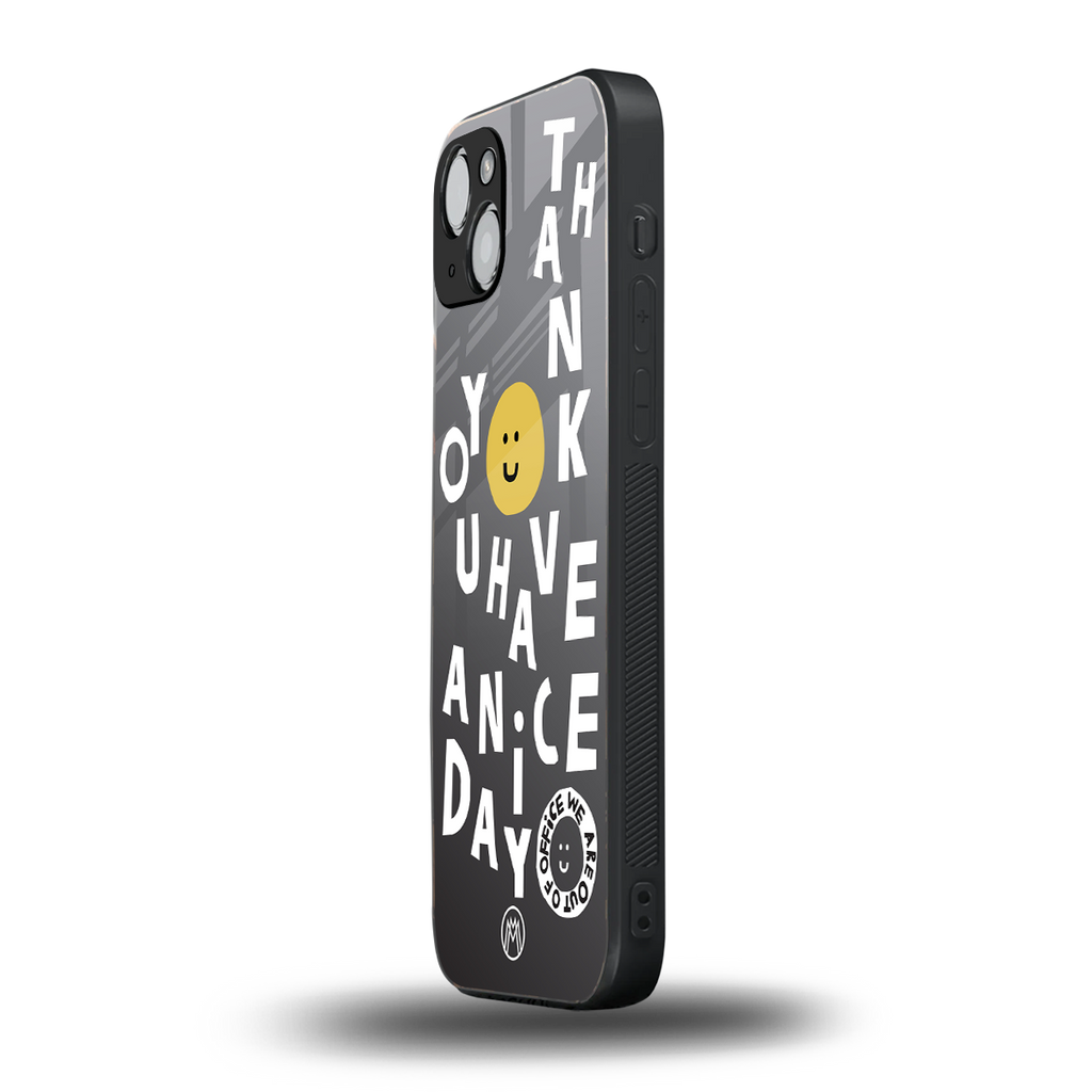 have a nice day back phone cover | glass case for iphone 15