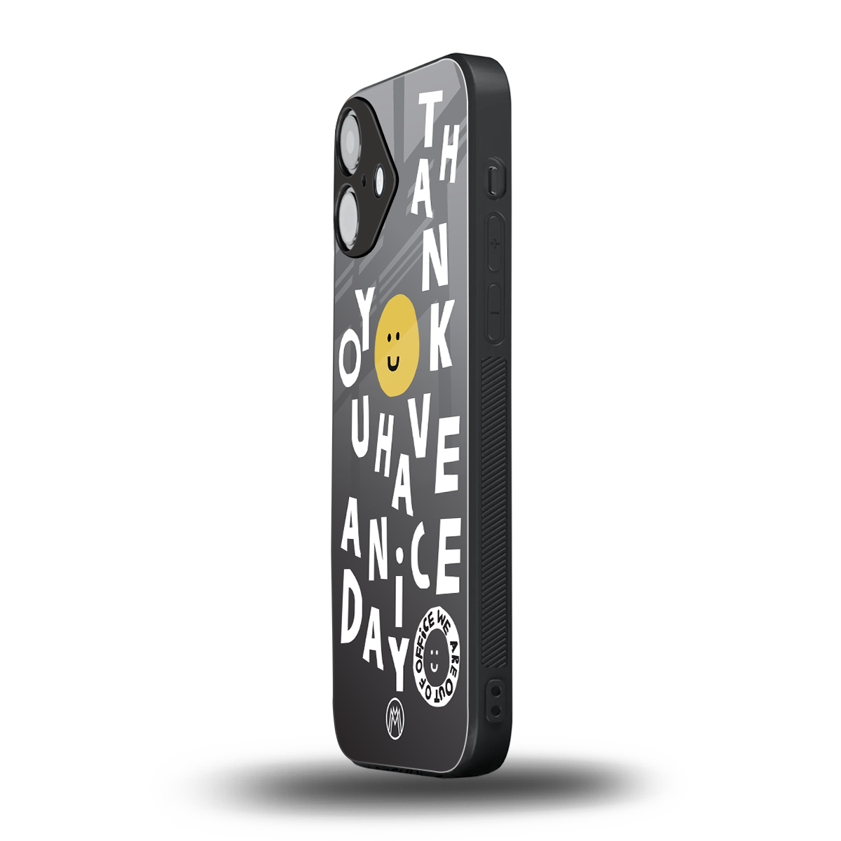 have a nice day back phone cover | glass case for iphone 16 plus
