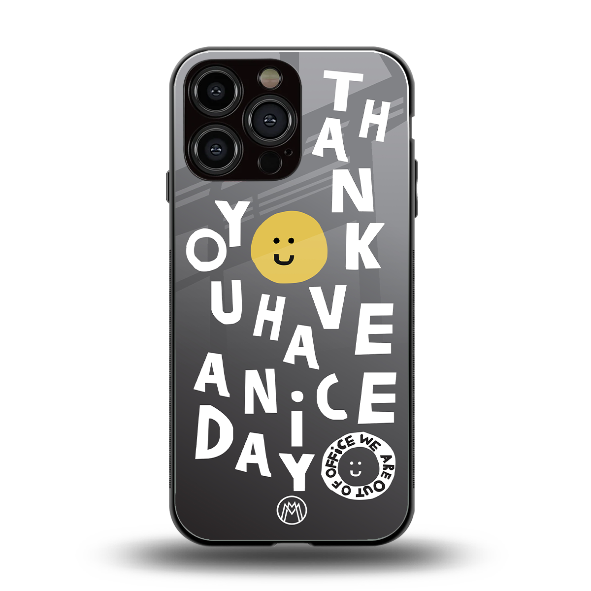 have a nice day back phone cover | glass case for iphone 16 pro max