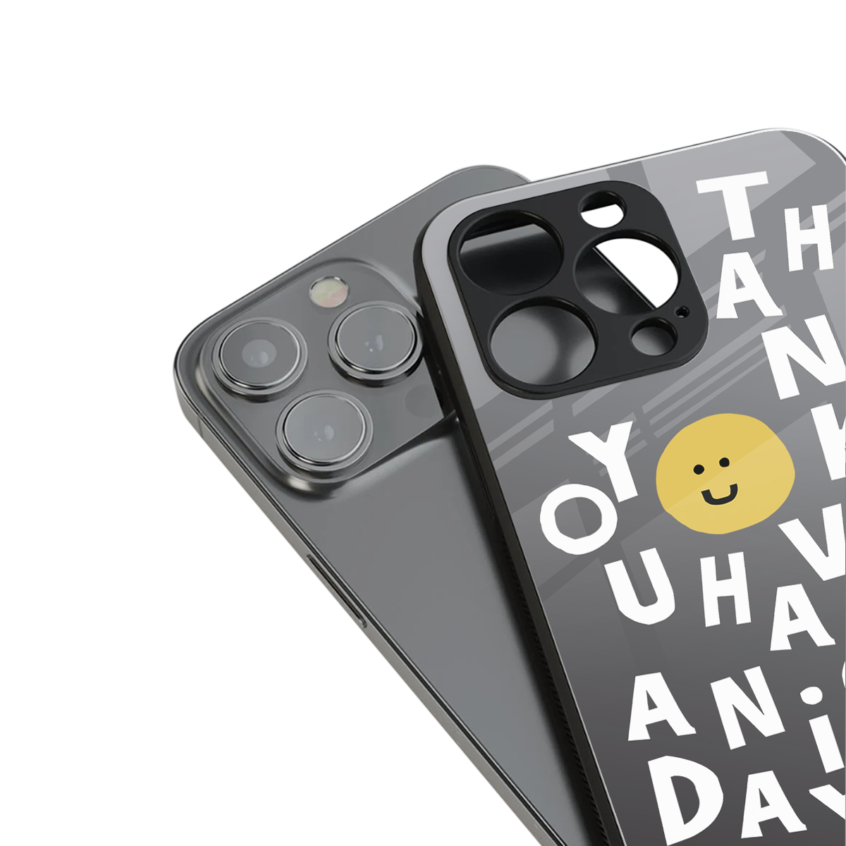 have a nice day back phone cover | glass case for iphone 13 pro max