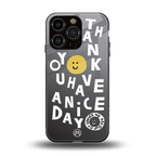 have a nice day back phone cover | glass case for iphone 16 pro