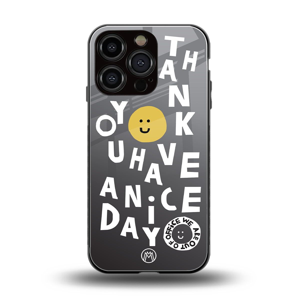 have a nice day back phone cover | glass case for iphone 16 pro