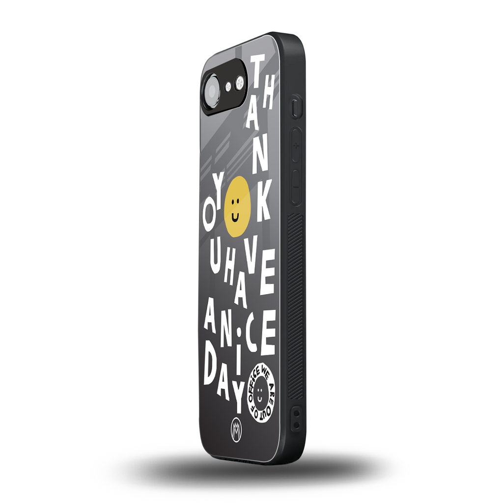 have a nice day back phone cover | glass case for iphone 16e
