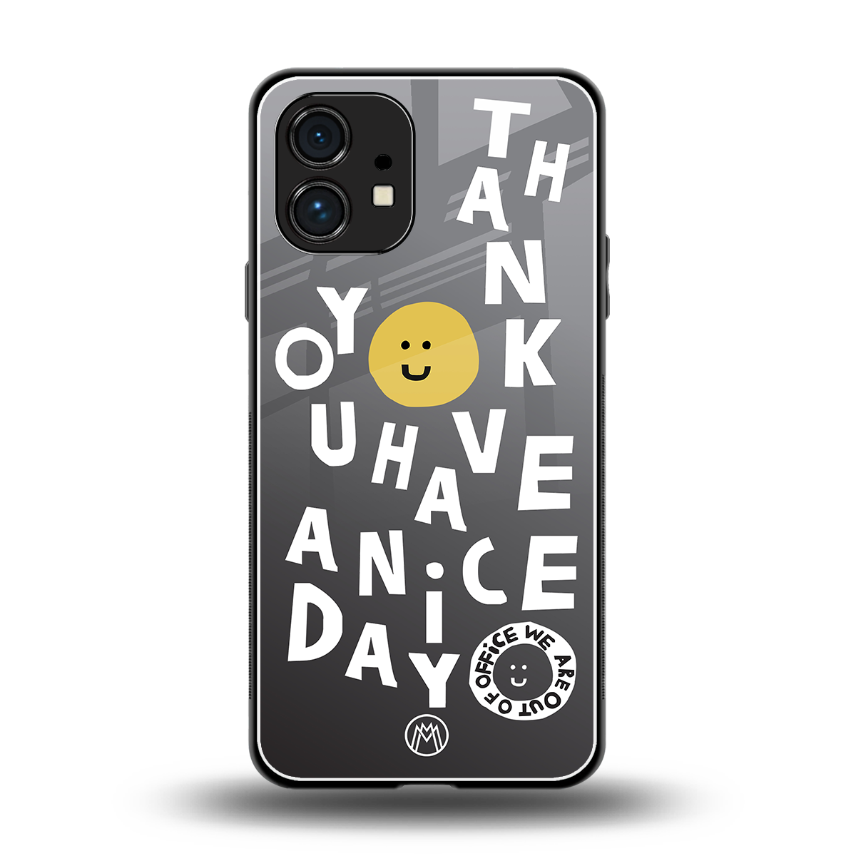 have a nice day back phone cover | glass case for nothing phone 1