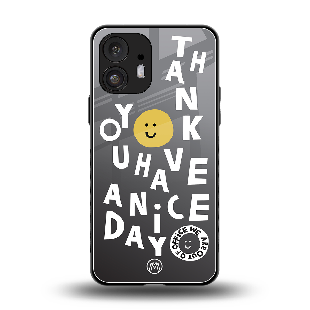 have a nice day back phone cover | glass case for nothing phone 2