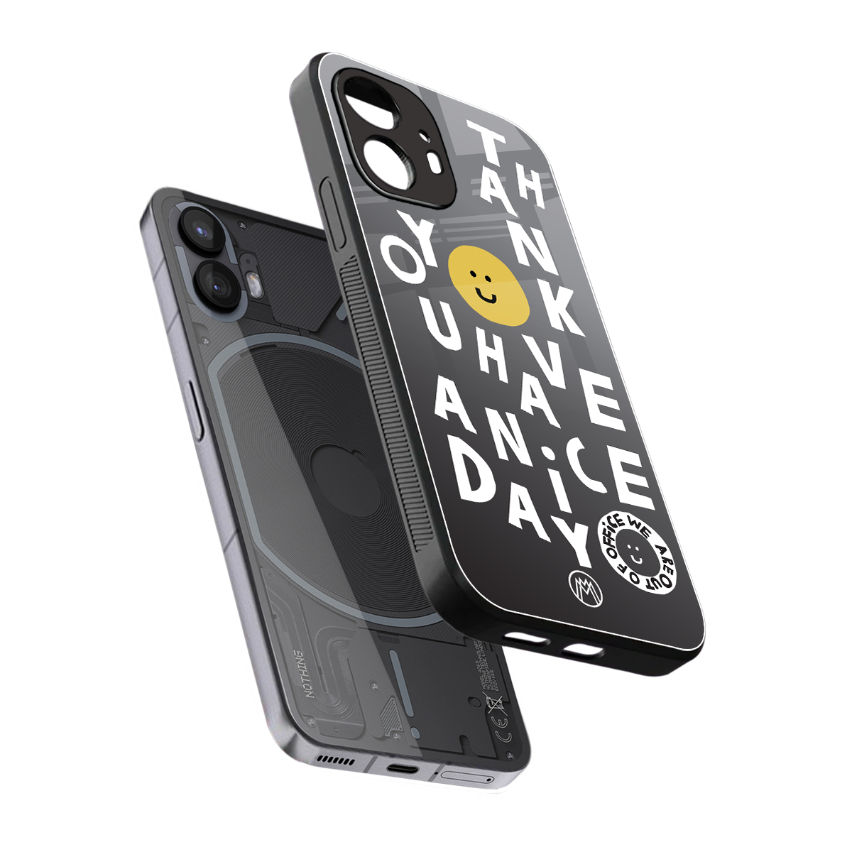 have a nice day back phone cover | glass case for nothing phone 2