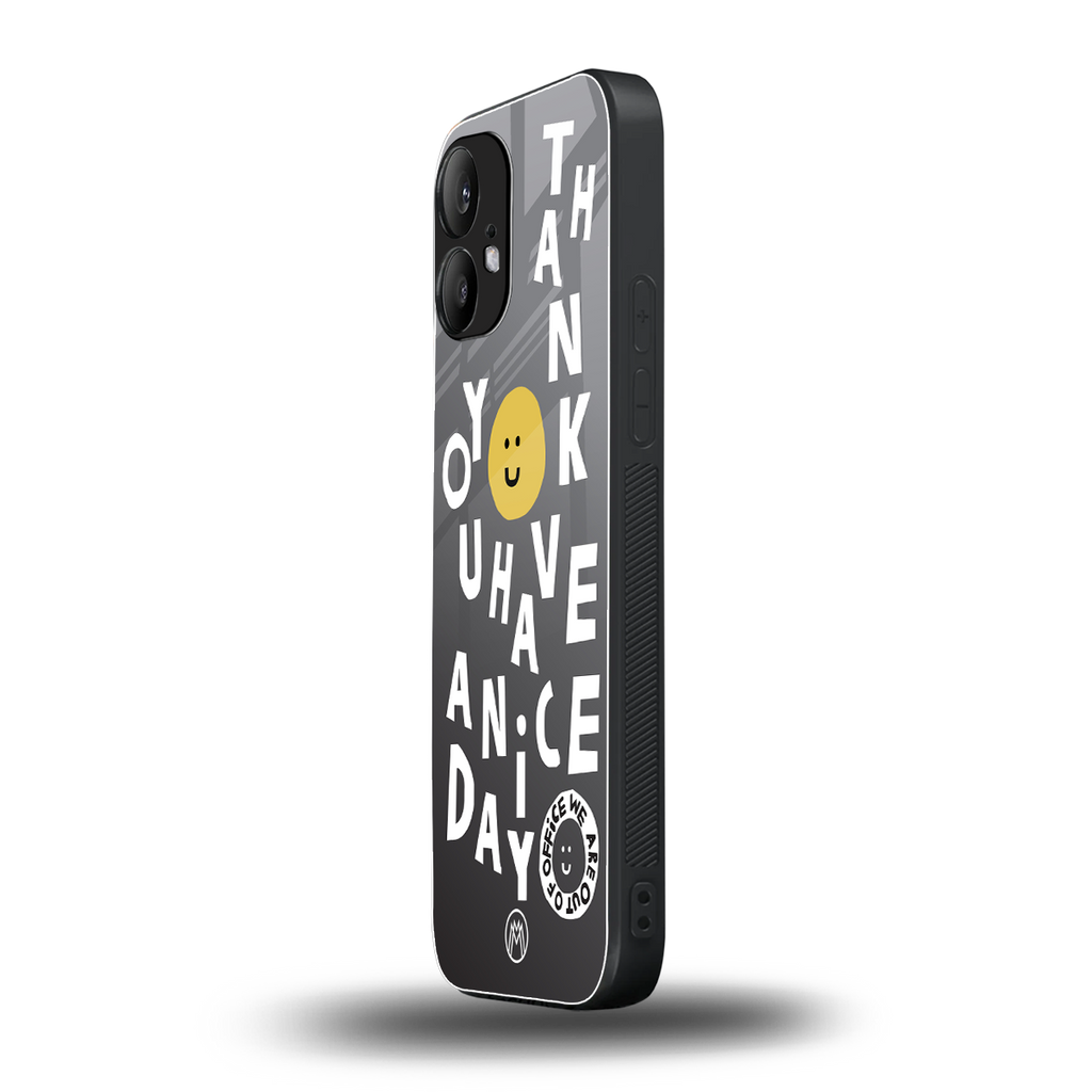 have a nice day back phone cover | glass case for nothing phone 2