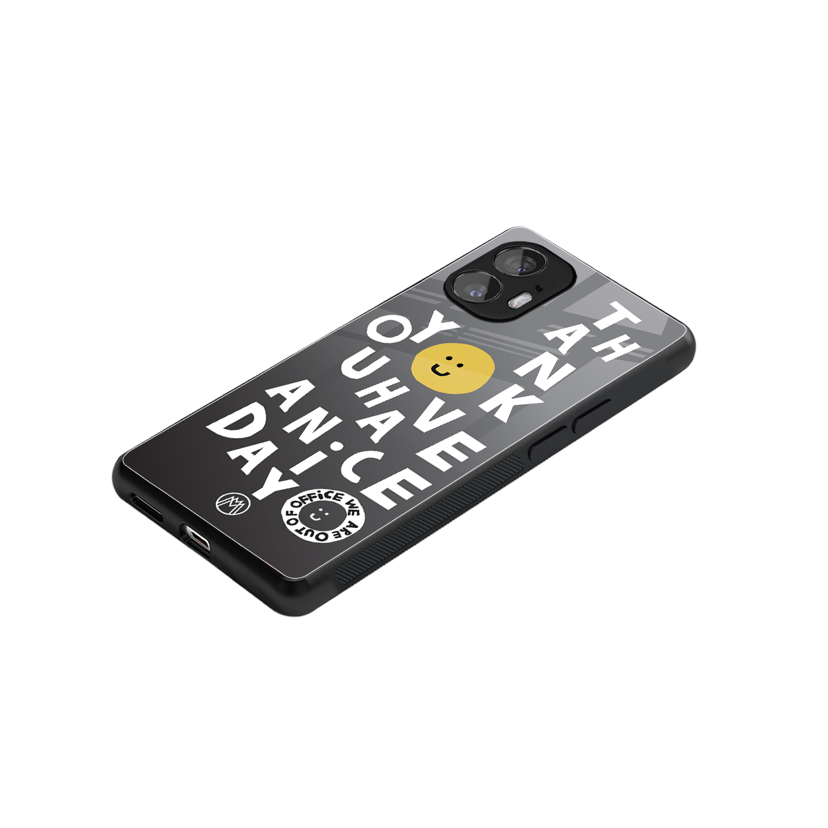 have a nice day back phone cover | glass case for nothing phone 2