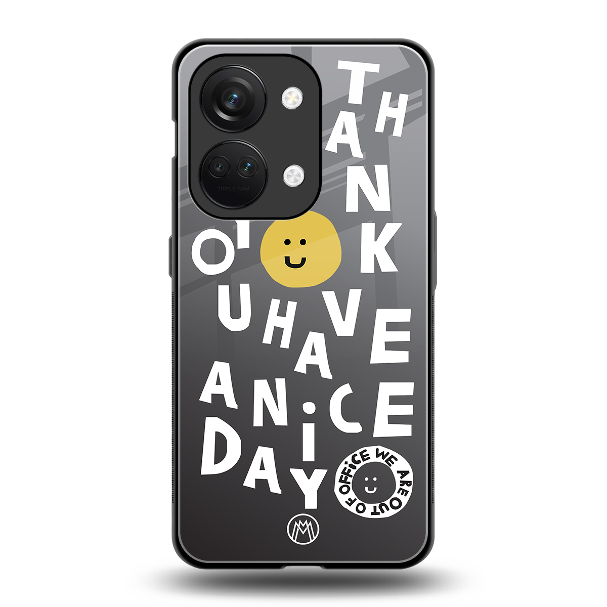 have a nice day back phone cover | glass case for oneplus nord 3