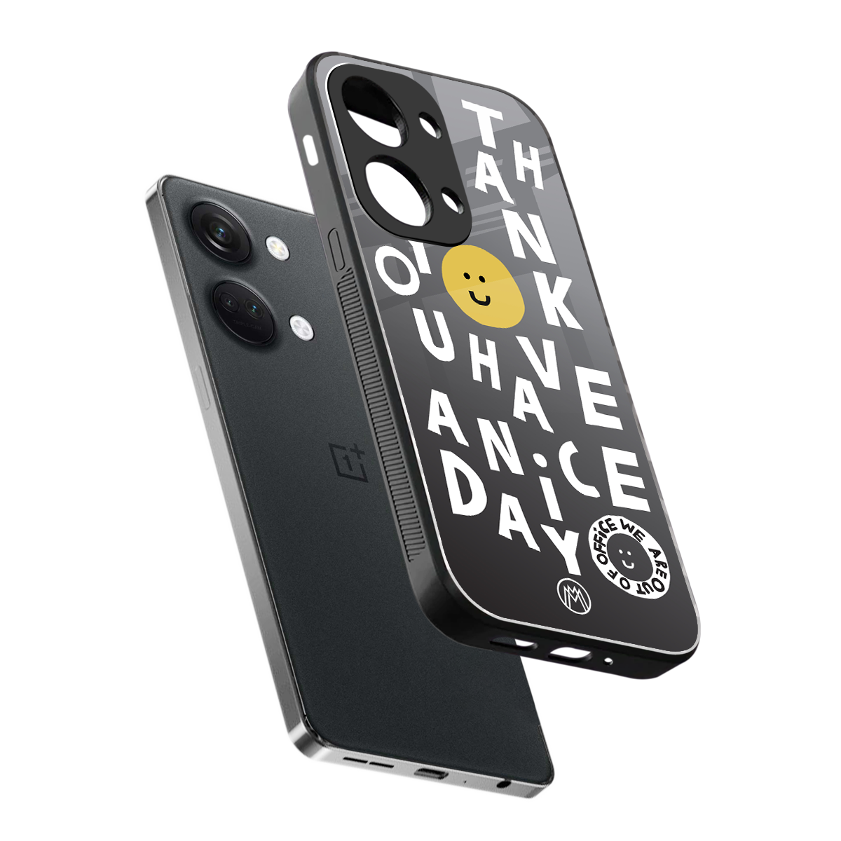 have a nice day back phone cover | glass case for oneplus nord 3