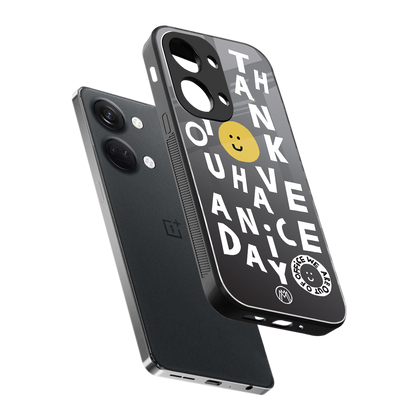 have a nice day back phone cover | glass case for oneplus nord 3